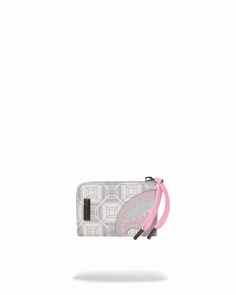 Grey Sprayground Ai Stunna Cream Men\'s Wallets | 251387267