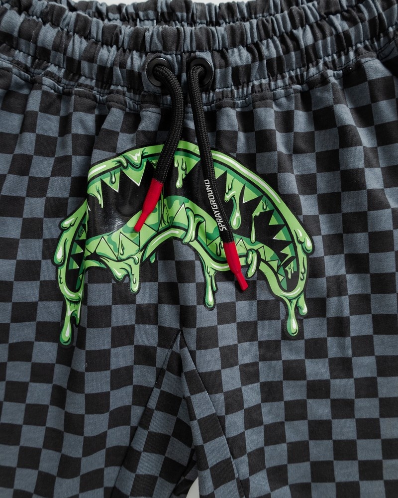 Grey Sprayground Bermuda Dbd Was Here Check Kids' Shorts | 37193994