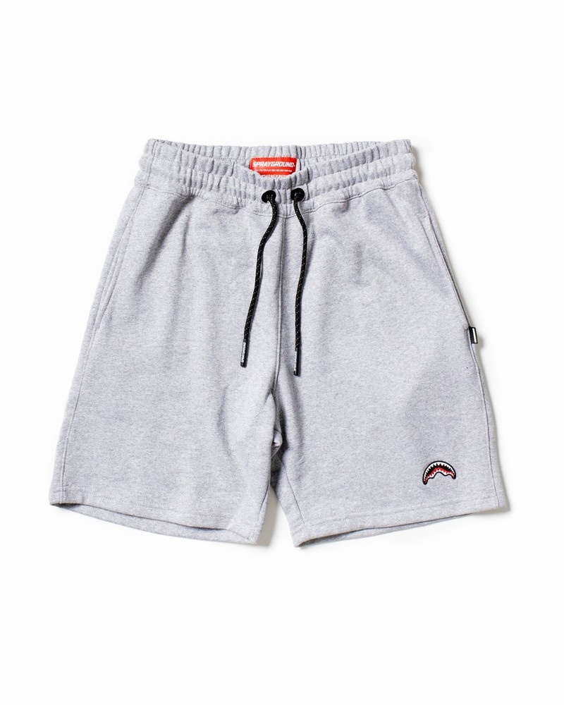 Grey Sprayground Bermuda Smooth Men's Shorts | 790612344