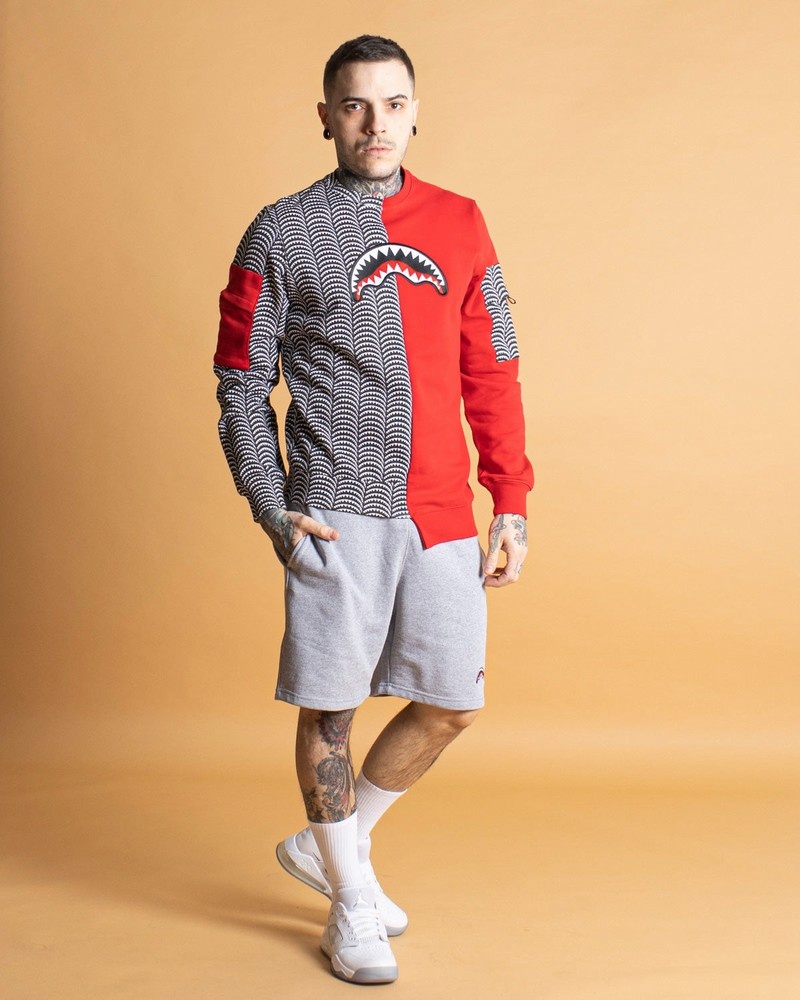 Grey Sprayground Bermuda Smooth Men's Shorts | 790612344