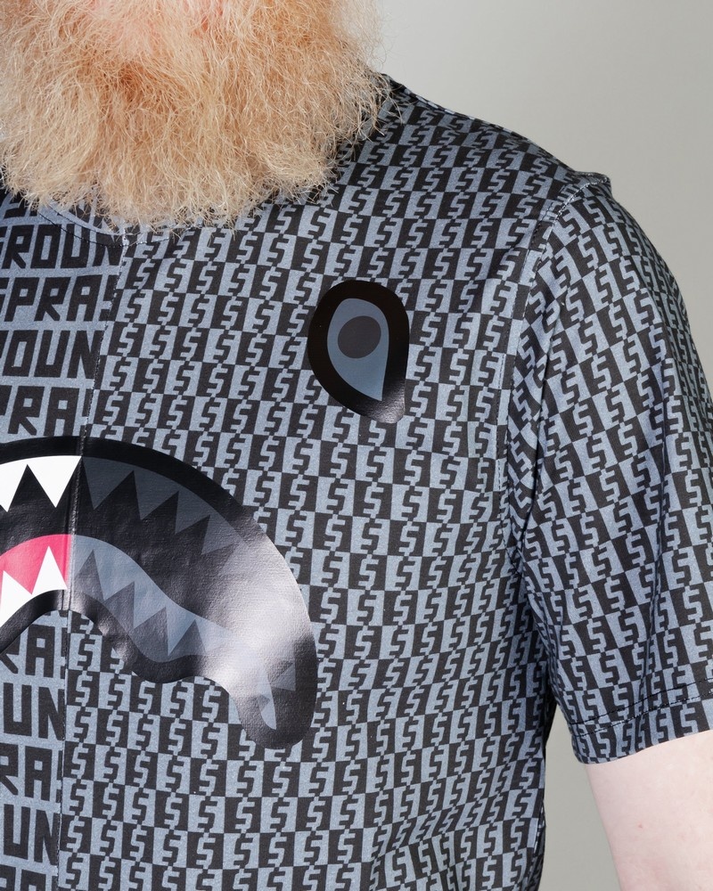 Grey Sprayground Eclipse Split Men's T Shirts | 31302050