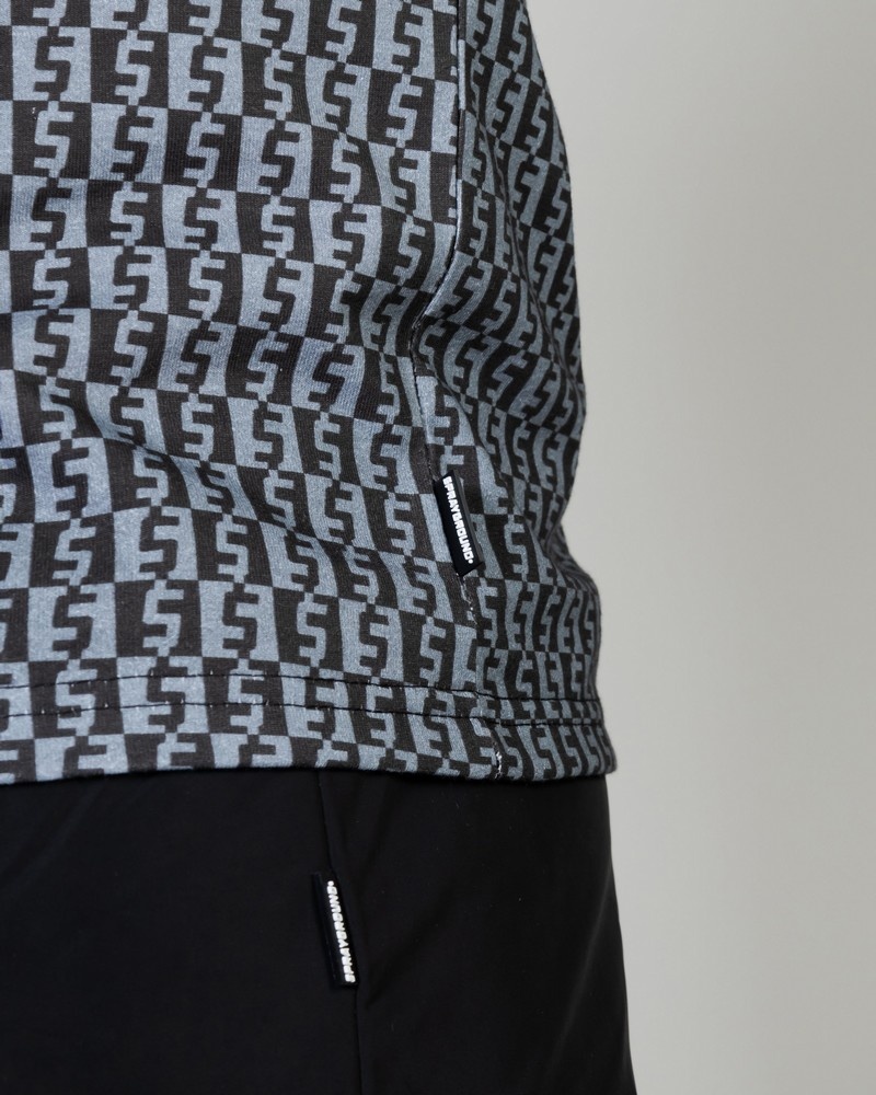 Grey Sprayground Eclipse Split Men's T Shirts | 31302050