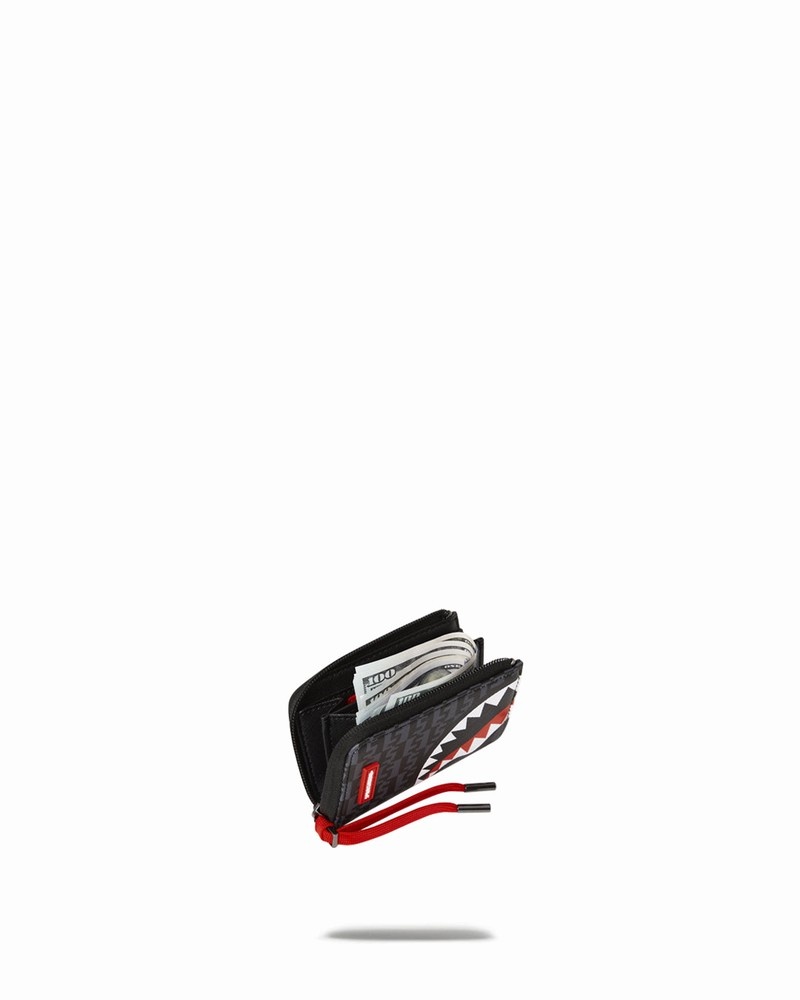 Grey Sprayground Money Check Men's Wallets | 400566356