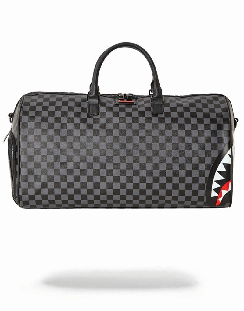 Grey Sprayground Sharks In Paris Men\'s Duffle Bags | 815239261