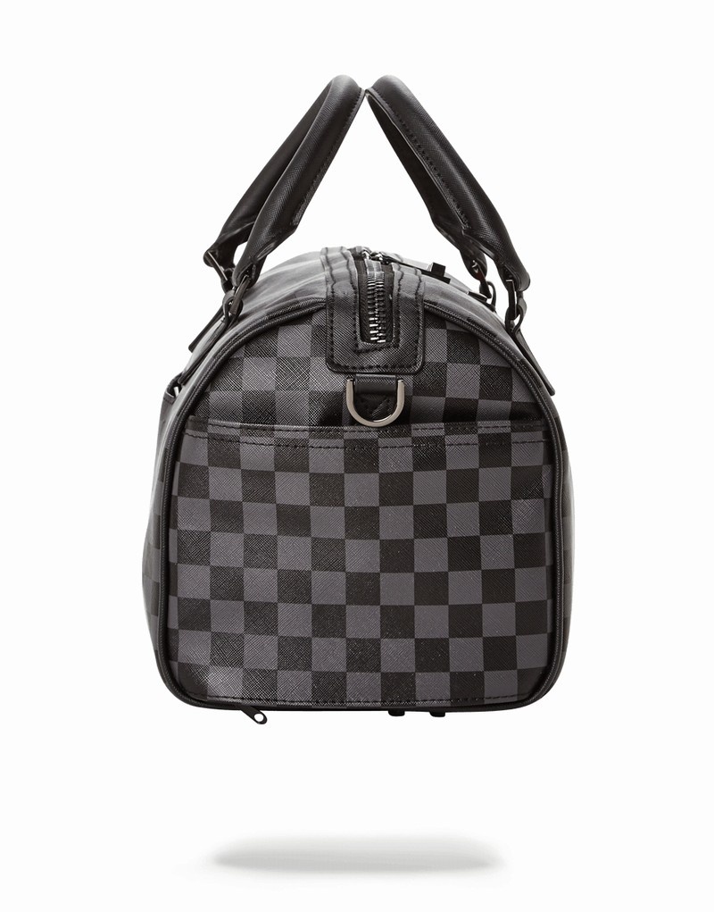 Grey Sprayground Sharks In Paris Mini Men's Duffle Bags | 136550211