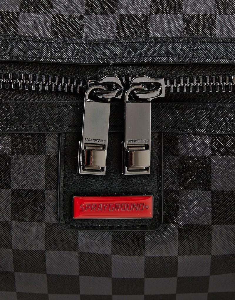 Grey Sprayground Sharks In Paris Mini Men's Duffle Bags | 136550211