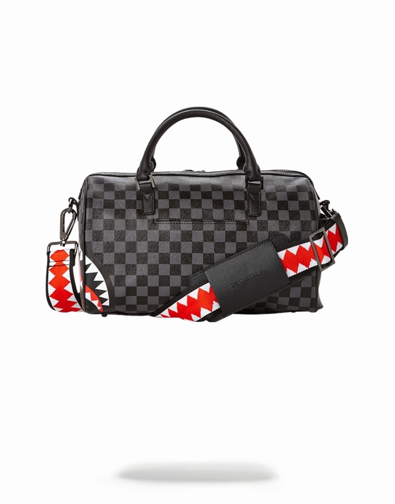 Grey Sprayground Sharks In Paris Mini Men\'s Duffle Bags | 136550211