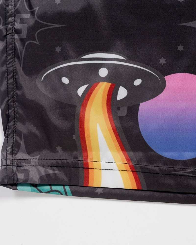 Grey Sprayground Swimsuit Ufo Men's Swim Trunks | 138591533