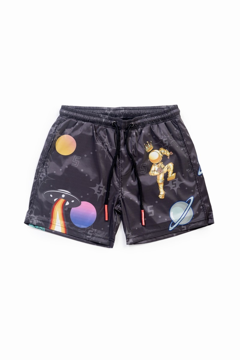 Grey Sprayground Swimsuit Ufo Men\'s Swim Trunks | 138591533