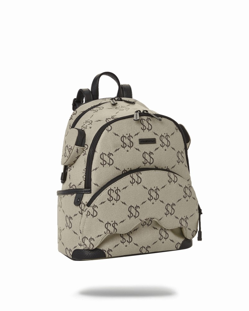 Grey Sprayground The Getaway Savage Men's Backpacks | 432362779