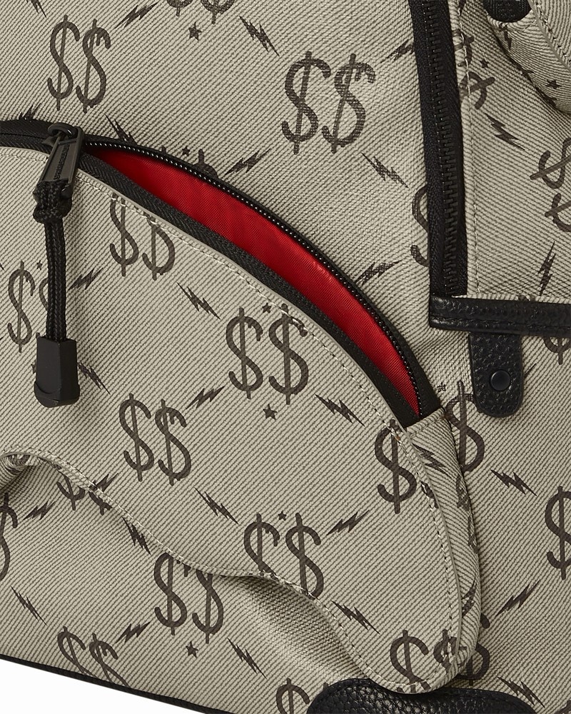 Grey Sprayground The Getaway Savage Men's Backpacks | 432362779