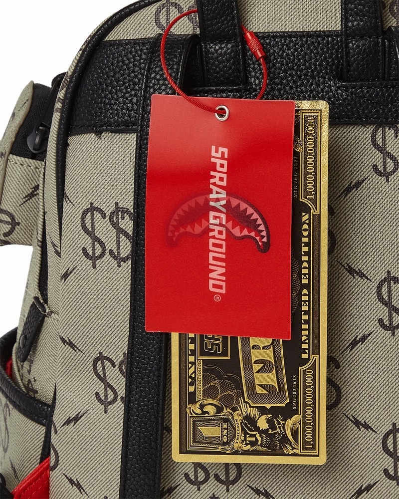 Grey Sprayground The Getaway Savage Men's Backpacks | 432362779