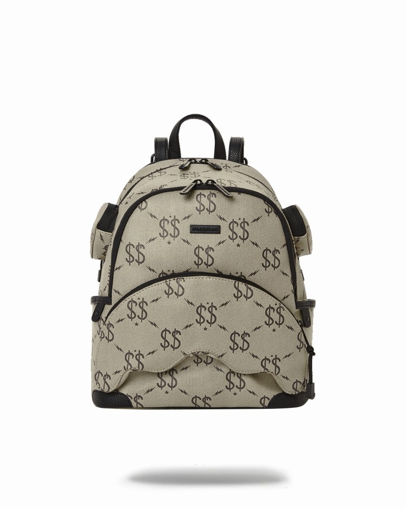 Grey Sprayground The Getaway Savage Men\'s Backpacks | 432362779