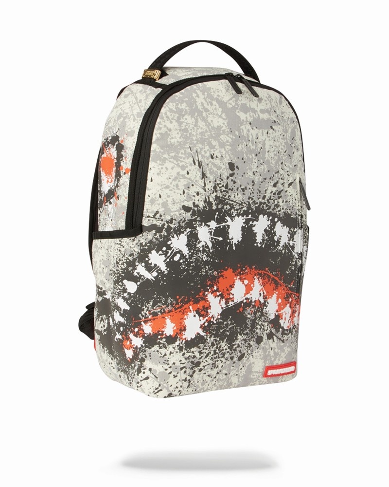 Grey Sprayground The Shark 1989 Men's Backpacks | 684601948