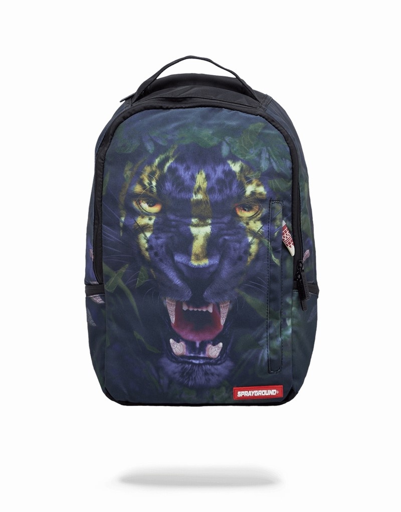 Grey Sprayground Tribal Leopard Men\'s Backpacks | 186489421