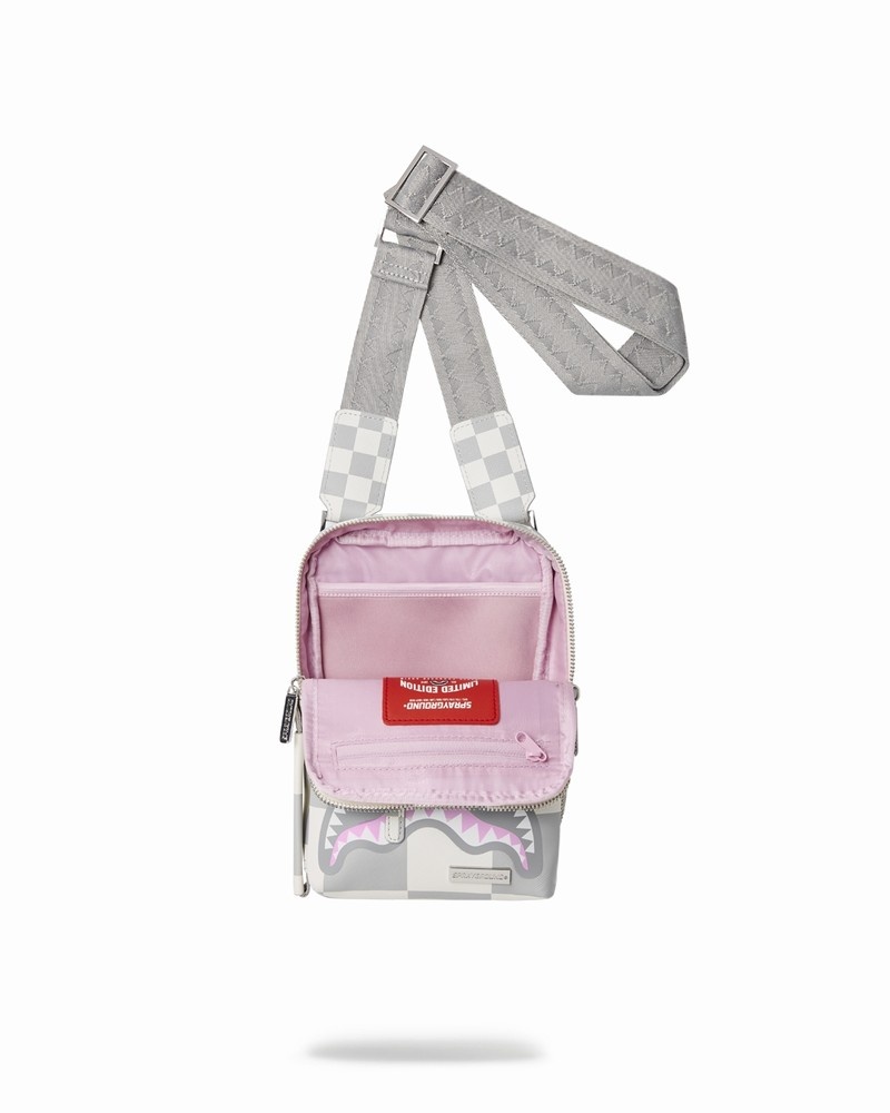 Grey Sprayground Xtc La Palais Sling Men's Shoulder Bags | 248327264