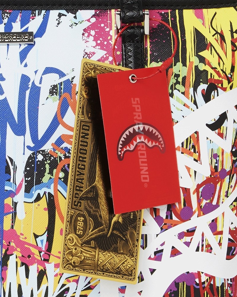 Multicolor Sprayground Les Men's Tote Bags | 392056319