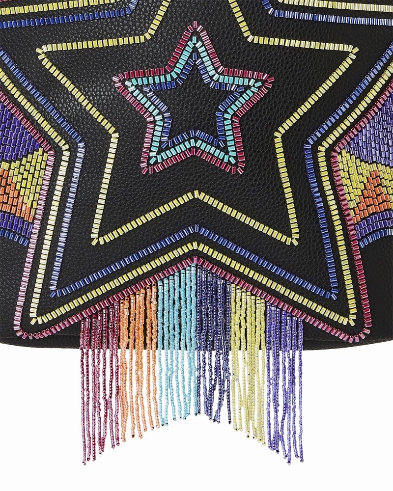 Multicolor Sprayground Star Racer A.I.7 Sandflower Collab Beaded Men's Backpacks | 360720158