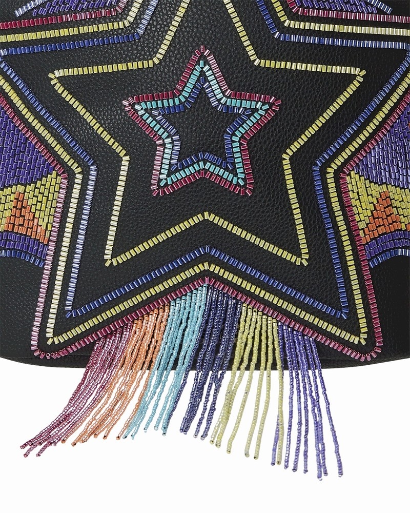 Multicolor Sprayground Star Racer A.I.7 Sandflower Collab Beaded Men's Backpacks | 360720158