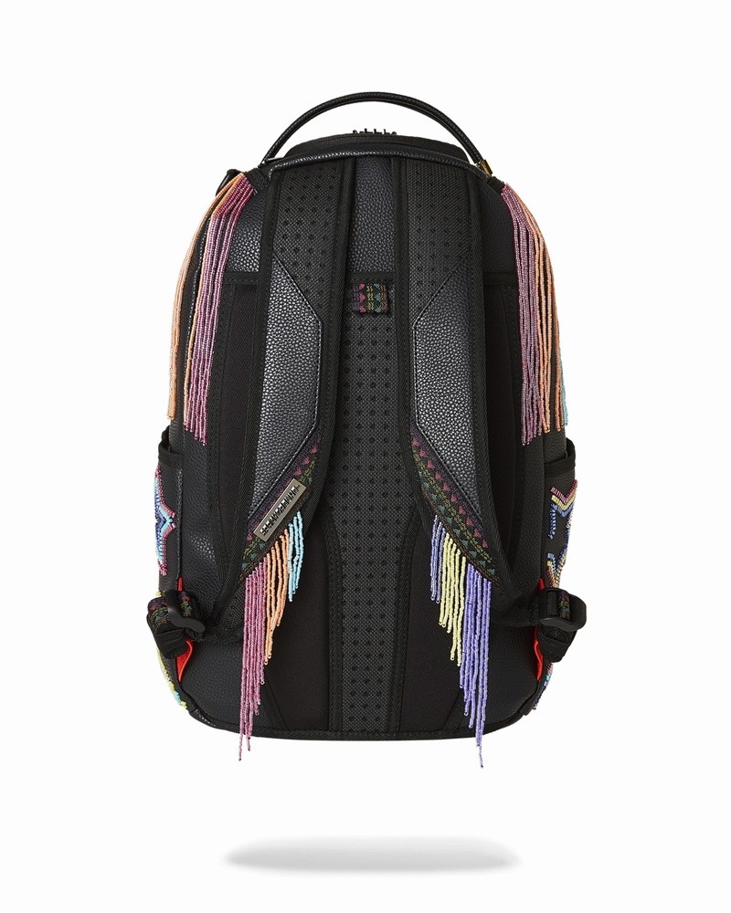 Multicolor Sprayground Star Racer A.I.7 Sandflower Collab Beaded Men's Backpacks | 360720158