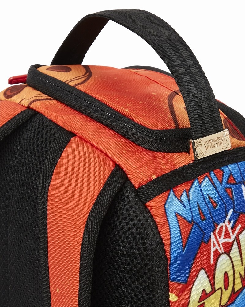Orange Sprayground Cookie Monster On The Run Mini Men's Backpacks | 818365329