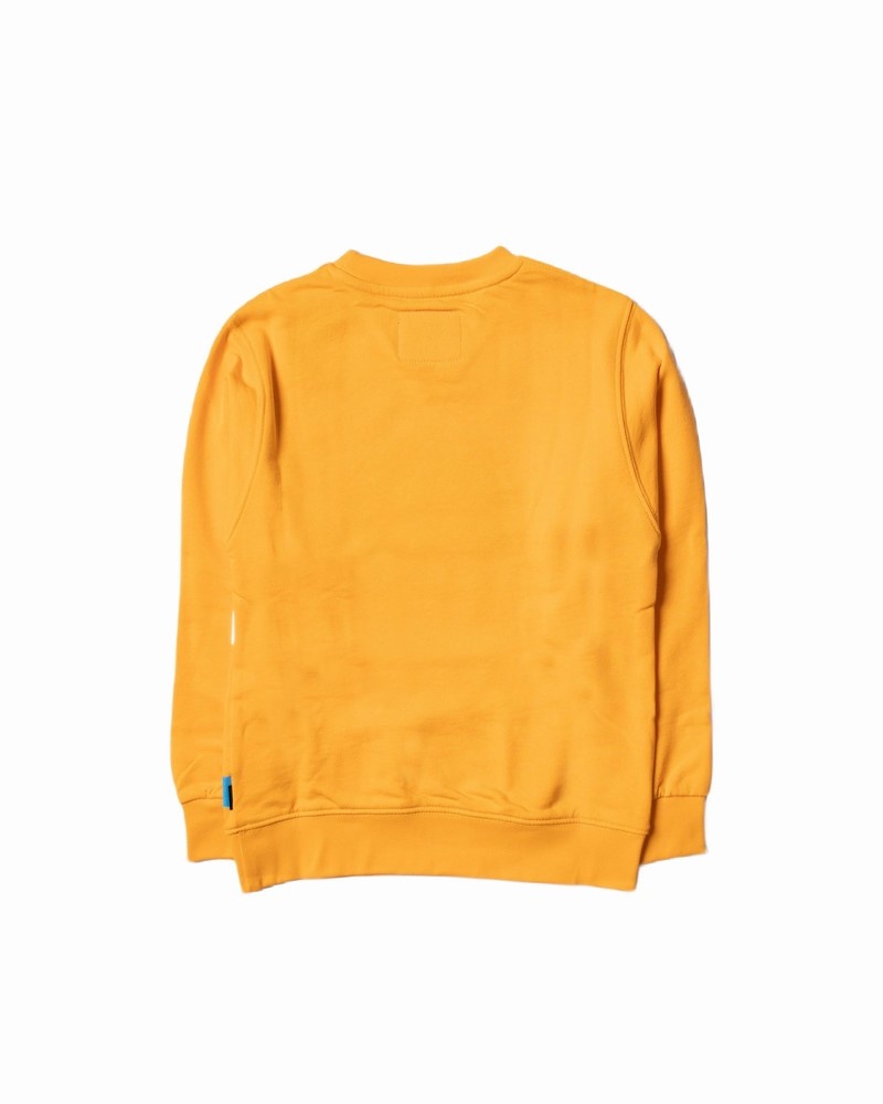 Orange Sprayground Crew Kids' Sweatshirts | 851158017