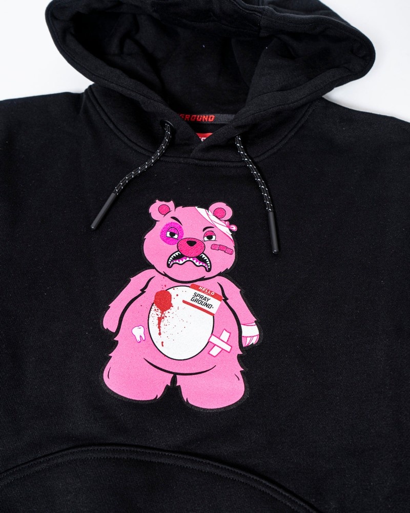 Pink Sprayground Bear Kids' Hoodie | 596822374