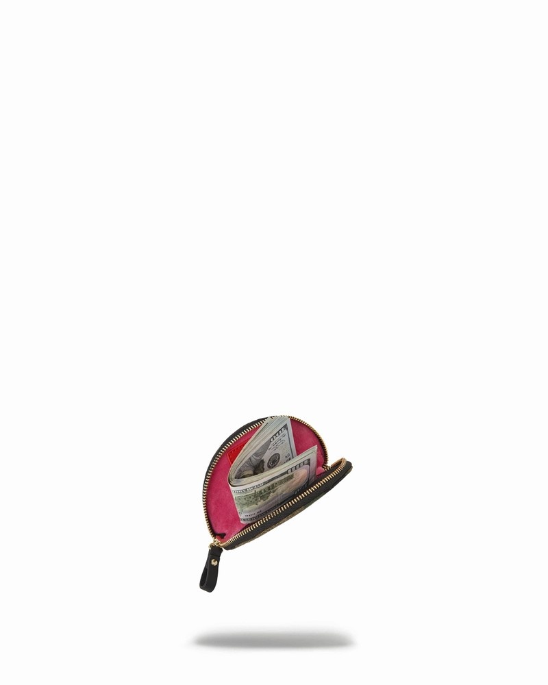 Pink Sprayground Drop Zone Men's Pouches | 668936642