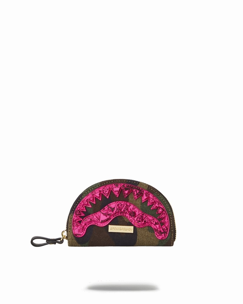 Pink Sprayground Drop Zone Men\'s Pouches | 668936642