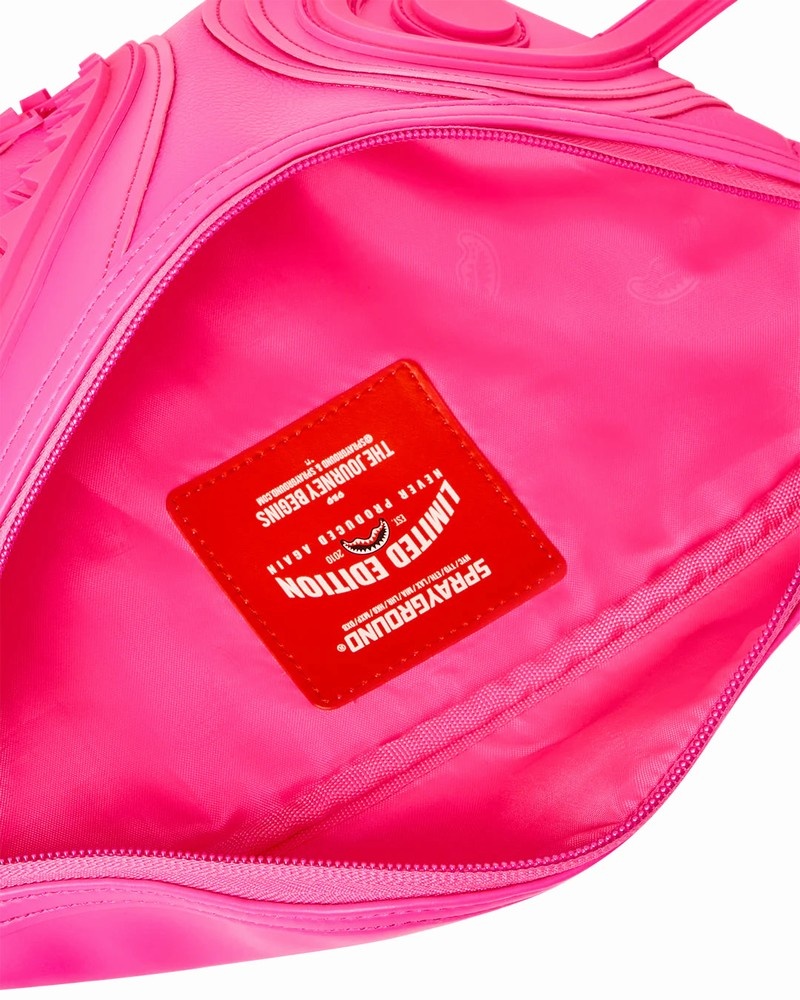 Pink Sprayground Insaneasylum_pink Savvy Men's Waist Bags | 654602201