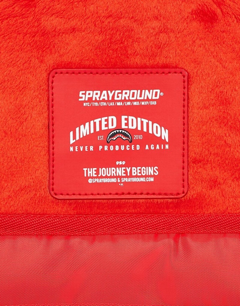Pink Sprayground Lips And Famous Men's Backpacks | 697888621
