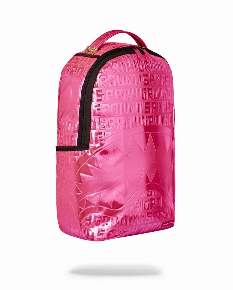 Pink Sprayground Offended Dlxvf Men's Backpacks | 407046153