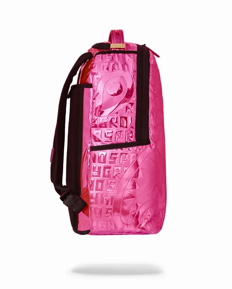 Pink Sprayground Offended Dlxvf Men's Backpacks | 407046153