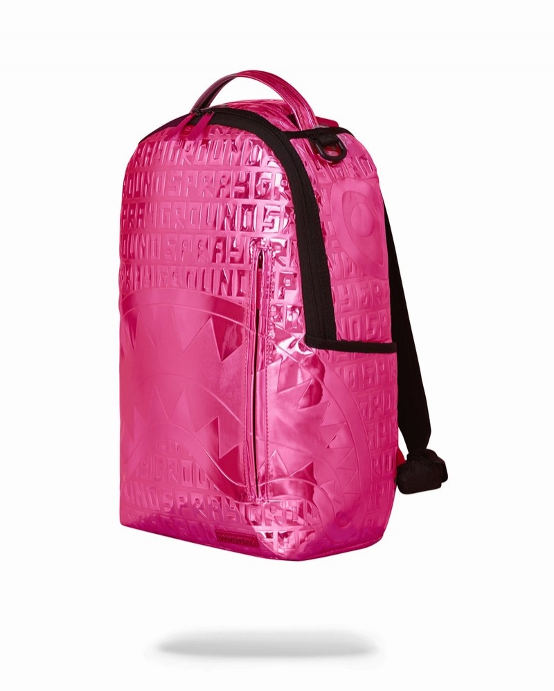Pink Sprayground Offended Dlxvf Men's Backpacks | 407046153