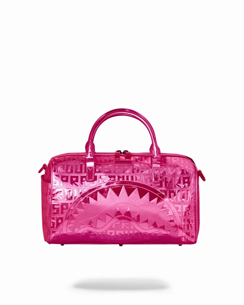 Pink Sprayground Offended Mini Men\'s Duffle Bags | 631057881
