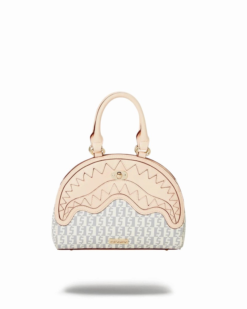 Pink Sprayground Rose Money Checkered Men's Handbag | 994364432
