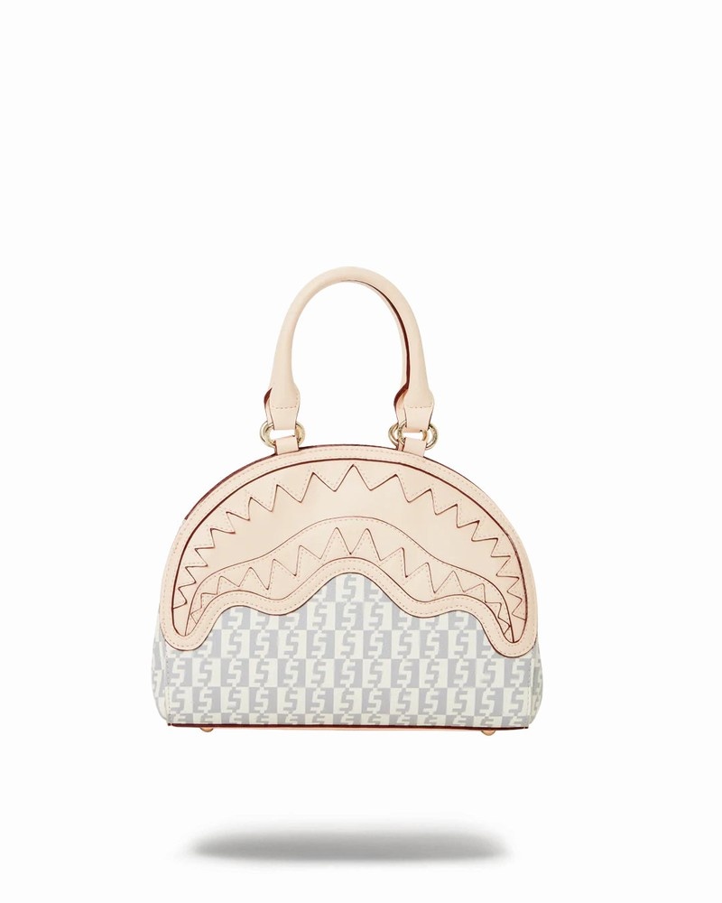 Pink Sprayground Rose Money Checkered Men's Handbag | 994364432