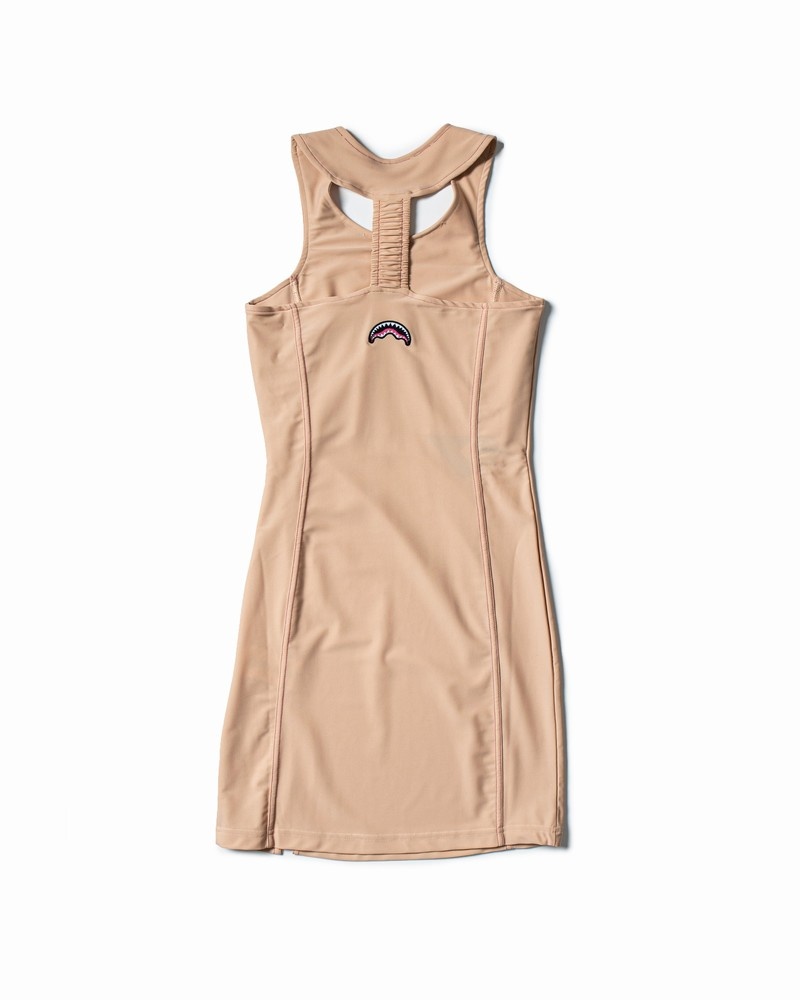 Pink Sprayground Shark Minidress Women's Midi Dress | 549521985