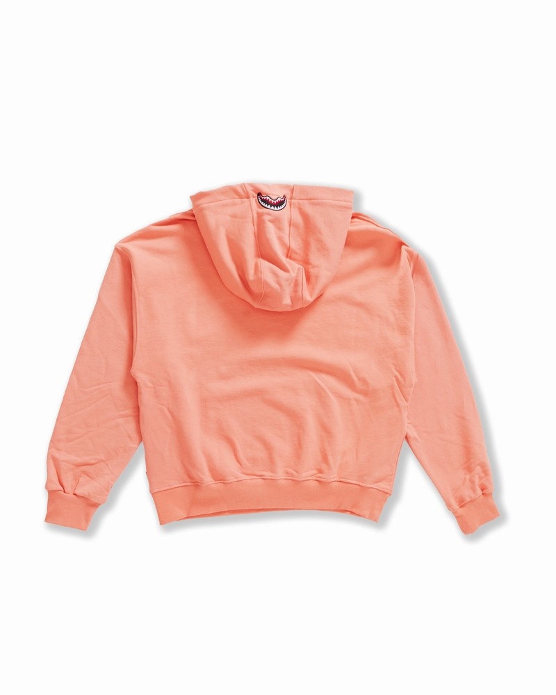 Pink Sprayground Shark Shape Basic Women's Hoodie | 593051813