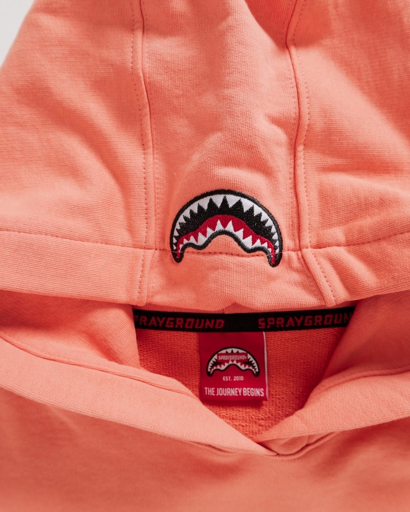 Pink Sprayground Shark Shape Basic Women's Hoodie | 593051813