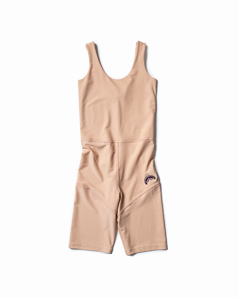 Pink Sprayground Training Shark Women's Jumpsuit | 665914090