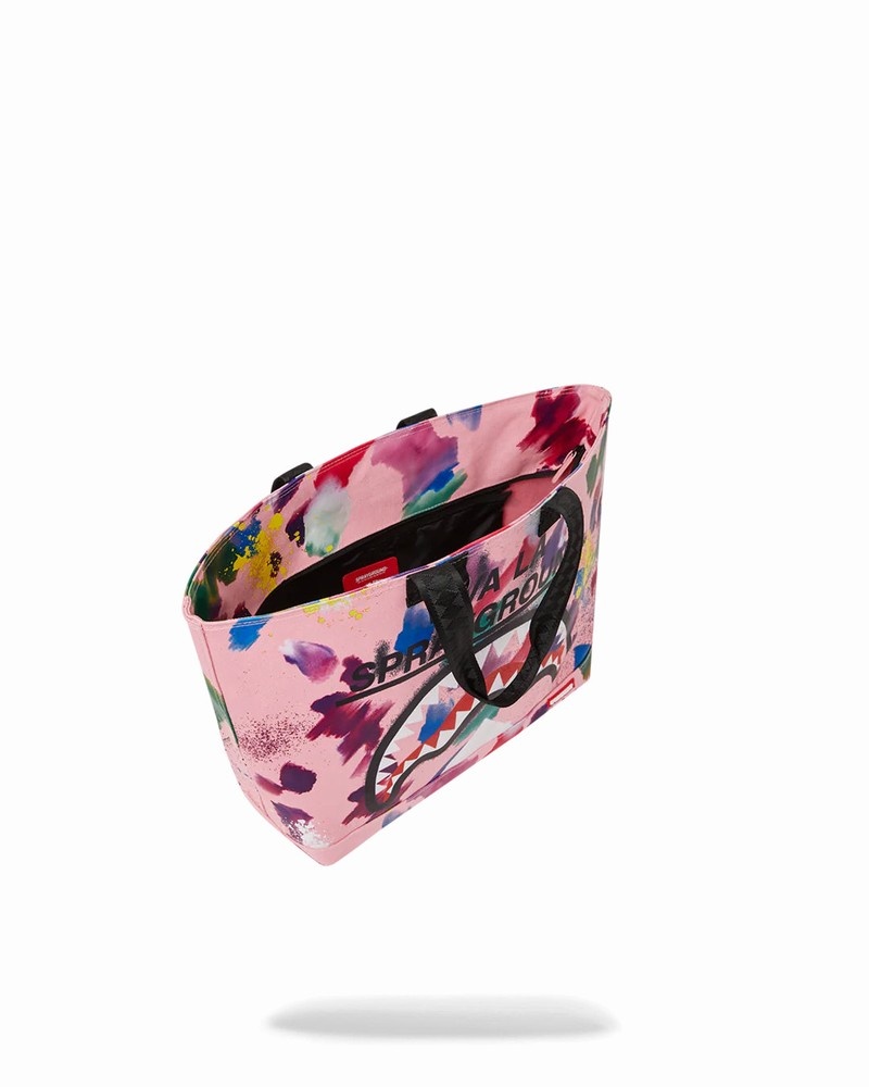 Pink Sprayground Viva La Sprayground Men's Tote Bags | 336128659