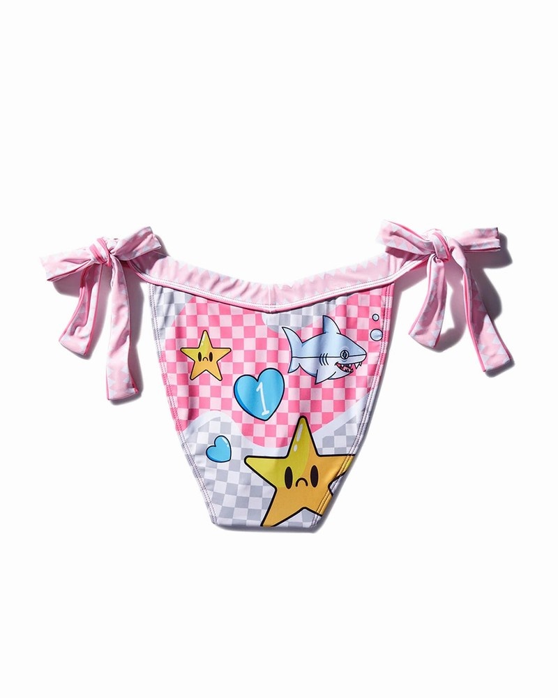 Pink Sprayground Wtf 2.0 Women's Bikini Bottoms | 175782587