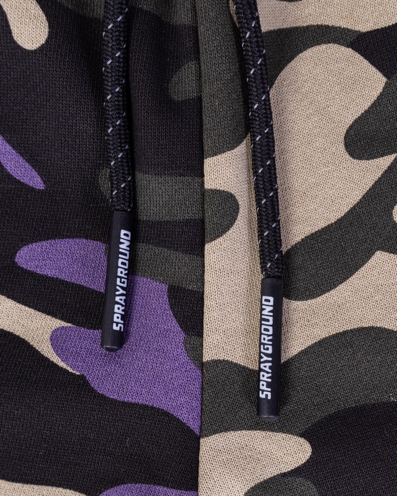 Purple Sprayground Camo Kids' Shorts | 814071627