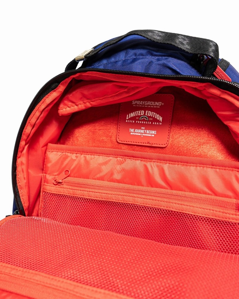 Purple Sprayground Fff Men's Backpacks | 238851423