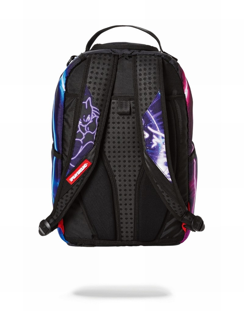 Purple Sprayground Pokemon Mewto Shark Men's Backpacks | 209357804