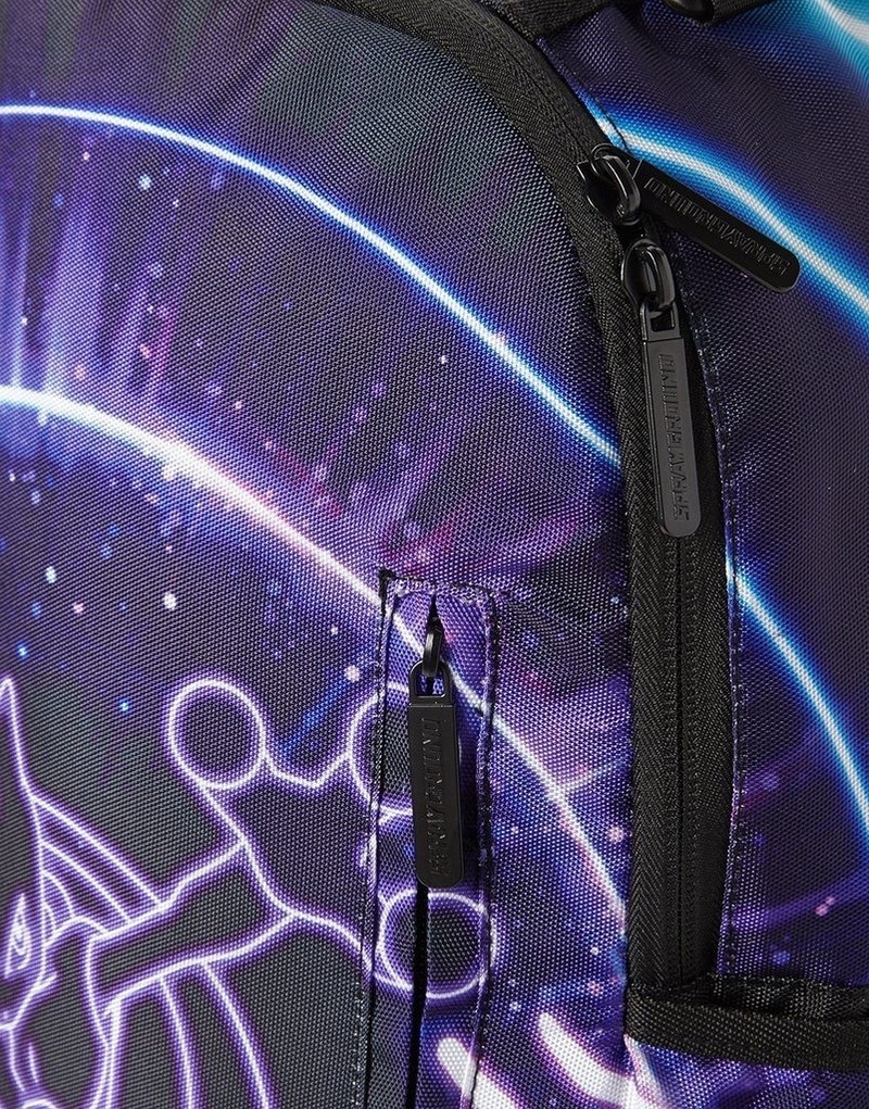 Purple Sprayground Pokemon Mewto Shark Men's Backpacks | 209357804