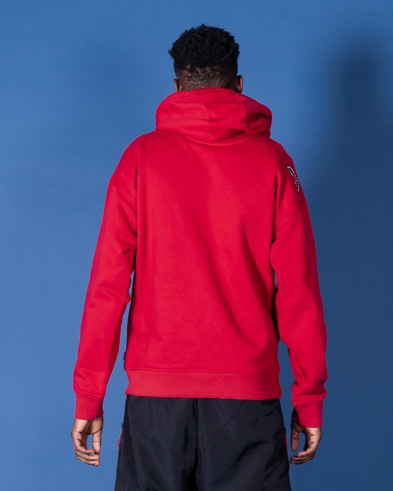 Red Sprayground Break The Shark Men's Hoodie | 588902290
