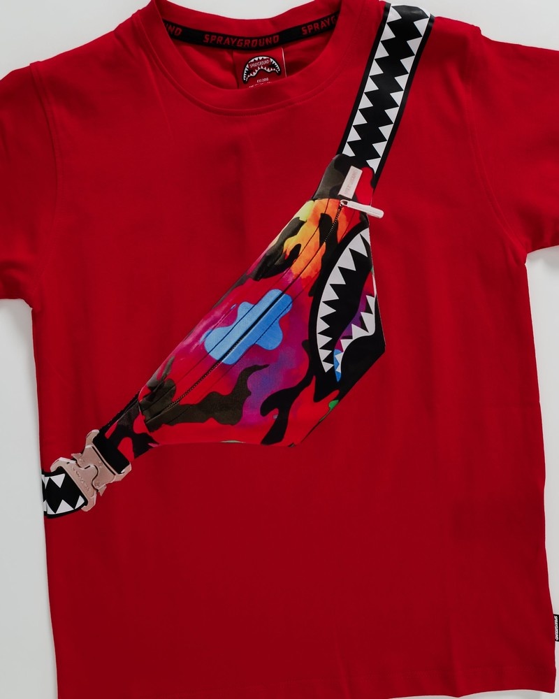 Red Sprayground Crossbody Kids' T Shirts | 393031145