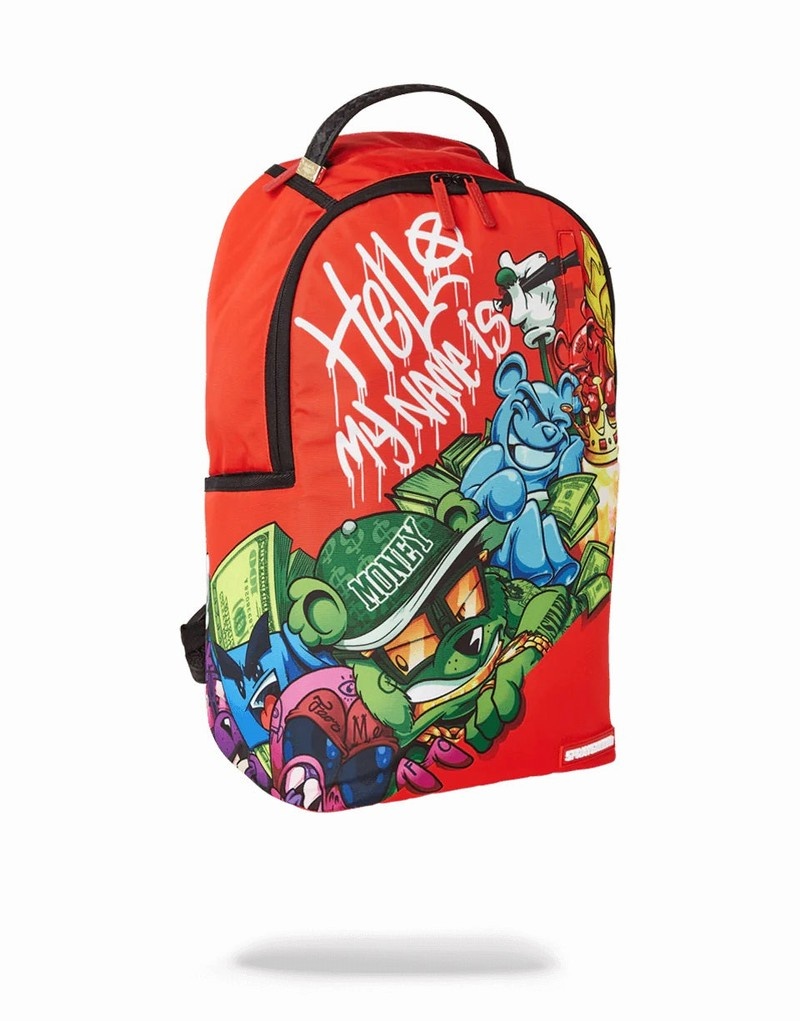 Red Sprayground Da Bounce House Men's Backpacks | 810722322
